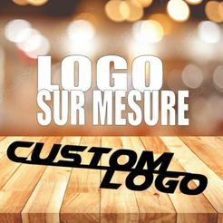 custom-3d-logo.jpg Logotipo personalizado 3d arte de la pared decoración o llavero