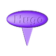 affichette hugo.stl SMALL POSTER FOR HUGO DECORATION