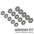 Ss i Vi 5 " AOSHIMA FIT 13 mm - 14,5 mm - 16 mm Colección Ultimate Brake Disc & Caliper - 1/24 - Accesorios para maquetas