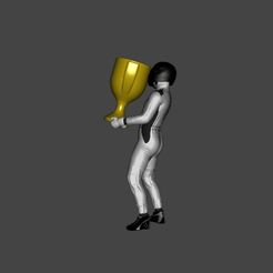 23-3.jpg F1 Driver Rally Motorcycle Driver Celebration Carries The Big Cup x23