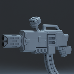 heavy_bolter_belt_topgrip_hands.png STL file Heavy Bolter Space Marine・3D printer design to download