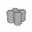 Barrels-Alpha-square-2-x-2.jpg Télécharger fichier STL Type Alpha Transport Drums • Design pour imprimante 3D, BitsBlitzDesigns