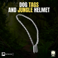 9.png Dog Tags and Jungle Helmet for action figures