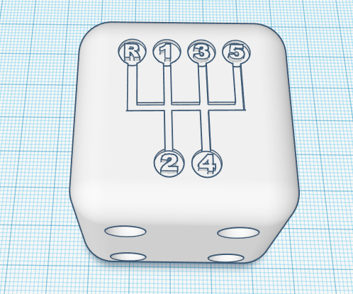 Dice Shifter - 5 Speed VW - 3D model önizlemesi