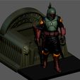 12.jpg BOBA FETT BOOK OF BOBA FETT DISNEY STATUE 3D PRINT MODEL