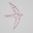 lowpoly_hirondelle2_render.png Swallow low poly / Low poly swallow