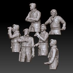 875745.jpg STL file British tank crew ww2・Model to download and 3D print
