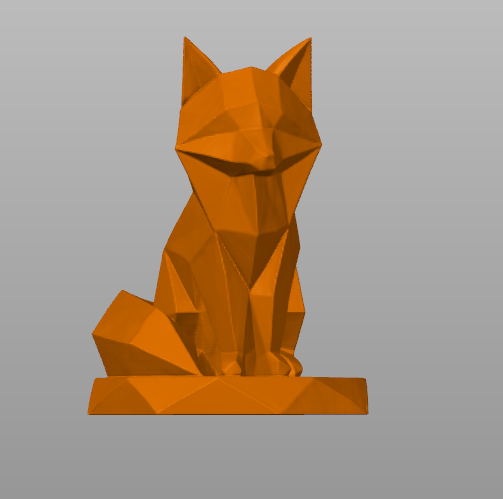 Geometric Fox Desk Guardian 🦊 ・ STL File for 3D printing・Cults