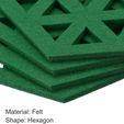 Laser-Cut-Hexagon-Felt-Coasters3.jpeg Geometric Hexagon Laser Cut Coasters Template | SVG DXF Vector File