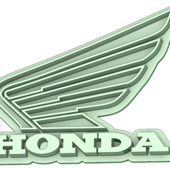 Honda_e.png STL file Winged logo cookie cutter・Model to download and 3D print