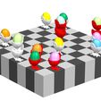 Dama_conf-02_02.jpg Datei STL Spielen und essen! Ostern Dame Spiel・Design für 3D-Drucker zum herunterladen