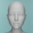 head7.jpg 3D HEAD FACE FEMALE CHARACTER FEMALE TEENAGER PORTRAIT DOLL BJD LOW-POLY 3D MODEL