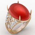 Nhan-nu-da-mau-6214-05.jpg Gemstone ring - Oval stone ring - Womens ring - N6214