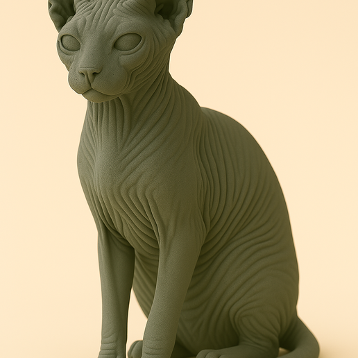 Sphynx Cat 3D Model - 3D model önizlemesi