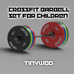 TINYWOD_SET.png Barbell set for children TinyWOD