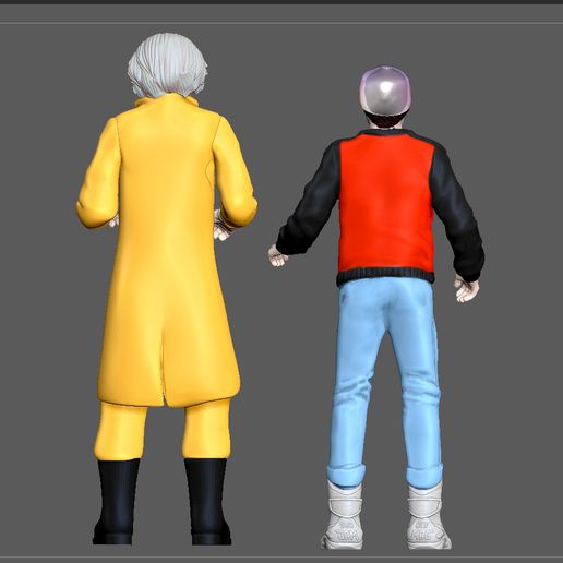 5.jpg MARTY MCFLY DOC EMIT BROWN stand BACK TO THE FUTURE 2 FIGURINE MINIATURE 1:24 3D PRINT