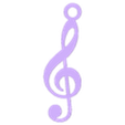 Treble_Clef_earring.stl Treble and Bass Clef Earrings