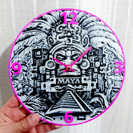 Файл STL Mayan Clock・Шаблон для загрузки и 3D-печати • Cults