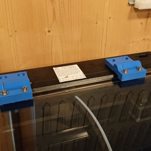 Hinge and handle for Qidi X Max 3 lid 3D model