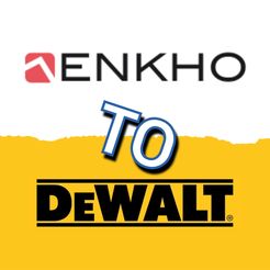 GridArt_20230912_222949850.jpg Archivo STL ADAPTADOR BATERIA ENKHO 20V A MAQUINA DEWALT 18V・Objeto imprimible en 3D para descargar
