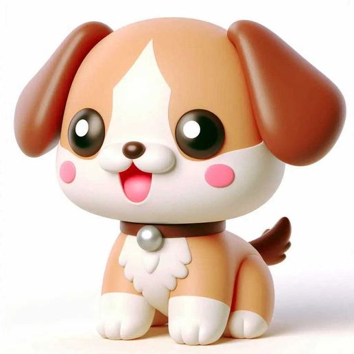 kawai dog toy 3D model