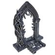 Arch-Gate-A-With-Vines-Mystic-Pigeon-Gaming-4.jpg 3D file Arched Portal and Feywilds Portal Tabletop Terrain Set・3D printer design to download