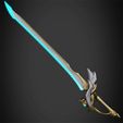 AquilaFavoniaBack.jpg Genshin Impact Aquila Favonia Sword for Cosplay