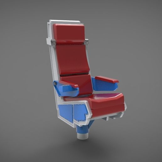 🧑‍ ️ pilot chair・ STL File for 3D printing・Cults