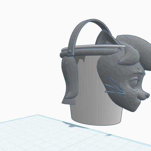 Rubber Bucket Cat