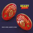 A model by Sinh Nguyen READY FOR 3D PRINT ONCE A RED, ALWAYS A RED! Manchester United logo
