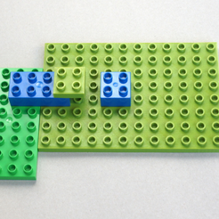 Capture d’écran 2017-09-13 à 12.01.06.png Archivo STL gratis Base compatible con LEGO DUPLO 8 x ​​12 - 1/2 altura・Plan de impresión en 3D para descargar