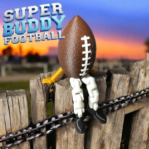 Football Buddy, Super, Bowl, Sunday, Funday, Articulate, Print in Place 3D model