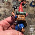 Photo-Jan-23-2023,-3-57-02-PM.jpg Gnome with Mace, Fantasy Tabletop RPG Miniature or Garden Gnome Statue