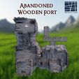 Abandoned-Wooden-Fort-5-p.jpg Verlassene Piratenfestung 28 mm Tabletop Terrain