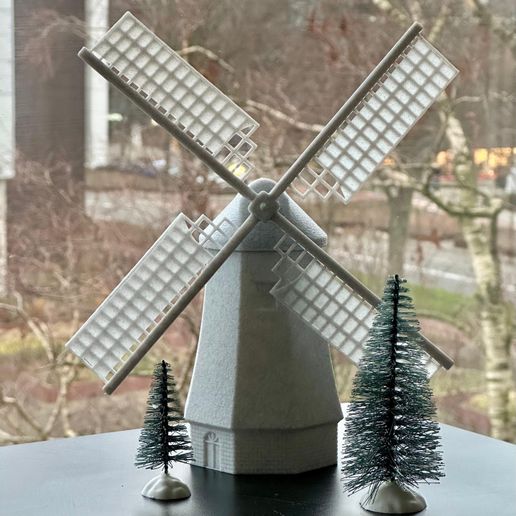 DutchWindmill3DPrinted-Front.jpeg Традиционная голландская ветряная мельница