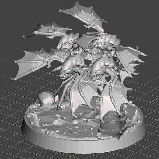 Flying Baby Space Bug Swarm 3D model