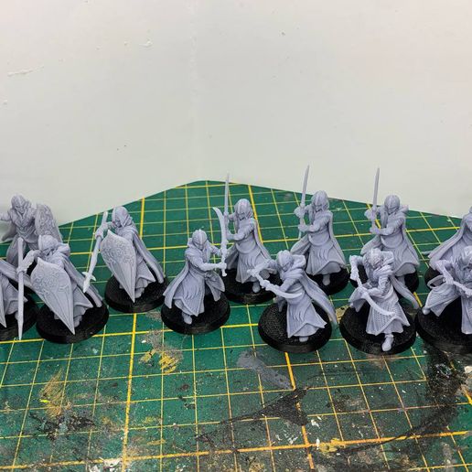🪵 Golden Wood Elf Footmen (Glaiveman)・ STL File for ・Cults