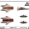 cults 14.png STAR WARS   A-WING RZ-1 STARFIGHTER with BASEMENT