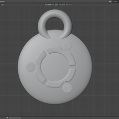 Ubuntu_01_2022.png 3D-Datei Linux-Schlüsselanhänger - Ubuntu・Design für den 3D-Druck zum Herunterladen