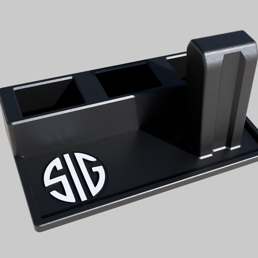 Sig Themed Pistol and magazine stand safe organizer - Cults3D 3D Model ...