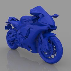 1.jpg Free 3D file YAMAHA YZF - R1 3D MODEL CUSTOM READY PRINTING STL FILE・3D printing template to download, Sim3D_