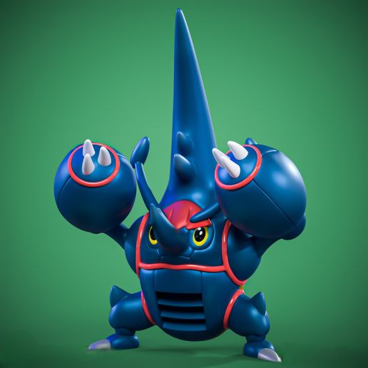 High Quality Mega Heracross Miniature - 3D Printable STL Model For Tabletop Gaming and Display 3D model preview