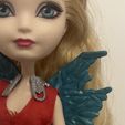 IMG_2805.jpg Ever After High Basic/First Chapter Faybelle Thorn poupée ailes chevilles/collier de remplacement