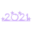 happy_2021_02.stl Happy New Year 2021