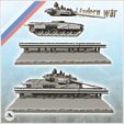 2.jpg Carcass of damaged Russian T-90 tank on modern road (4) - Cold Era Modern Warfare Conflict World War 3