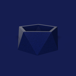 1367b1ca-6496-4e3c-aa29-6c9f4c126d4c.png Free STL file 22. Icosahedron Geometric Container - V1 - Aeria (Inches)・3D printable model to download