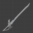 4.png Aquila Favonia Sword -- Genshin Impact -- Splited Print Ready