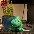 03.png Pokemon Bulbasaur Flexi Print-In-Place + figure & keychain