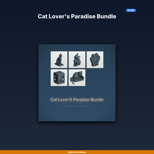 Cat Lover's Paradise Bundle - 5-Model STL Bundle