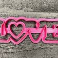 Love.jpg LOVE Cookie Cutter